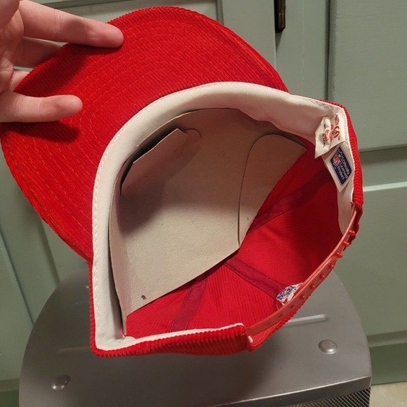 VTG New England Patriots Corduroy Script Annco Snapback Hat Cap NEW NWT - Picture 7 of 9